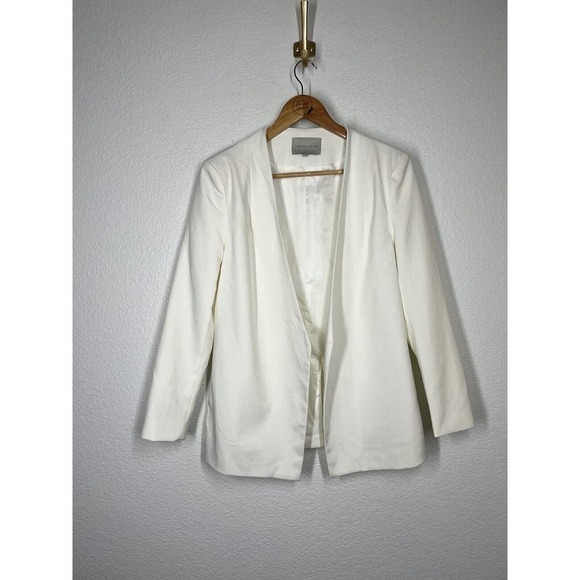 Lavish Alice Ivory Blazer Jacket UK Size 8 US 4 Light Academia Classic - Picture 1 of 6